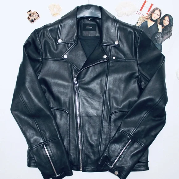 RUDSAK Leather Motto Biker Jacket - Picture 2 of 6
